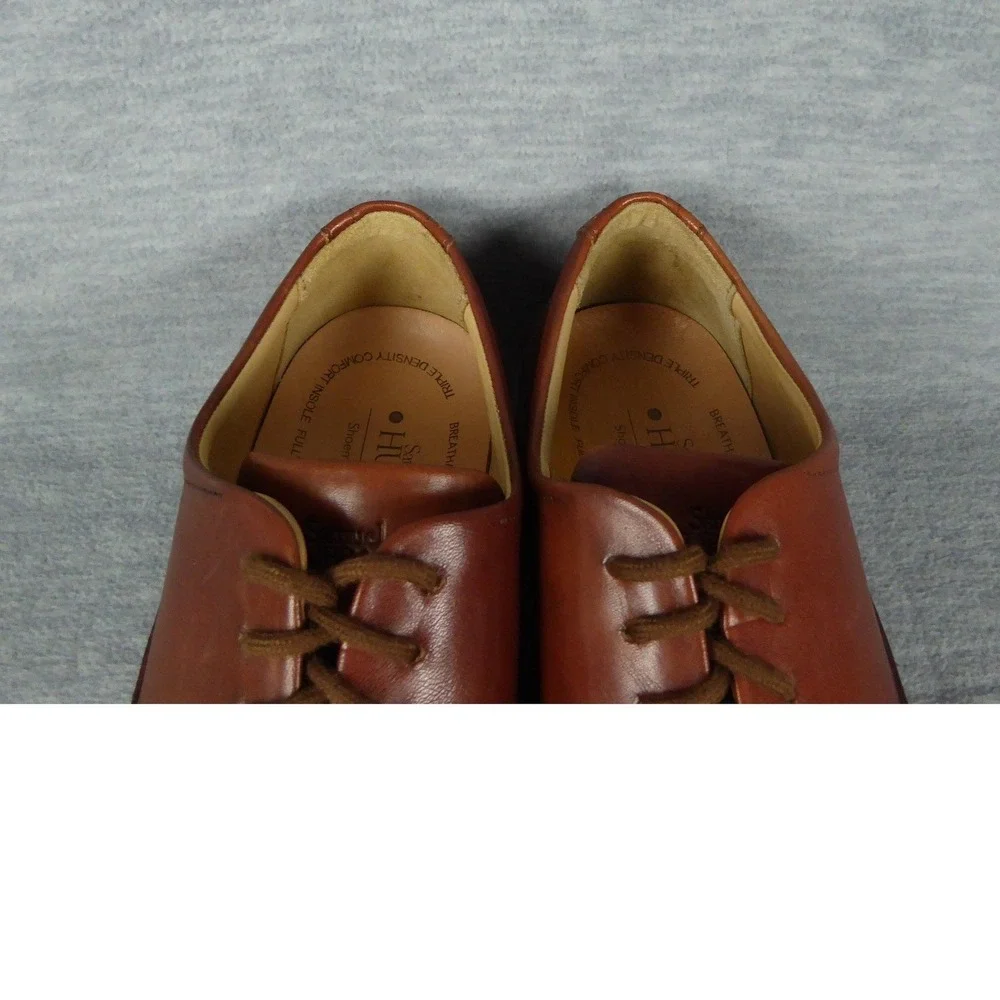 Samuel Hubbard Market Cap Shoes Mens 8 M Brown Whiskey Leather Oxford Casual
